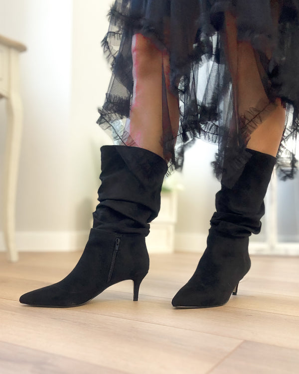 Botas slouchy black