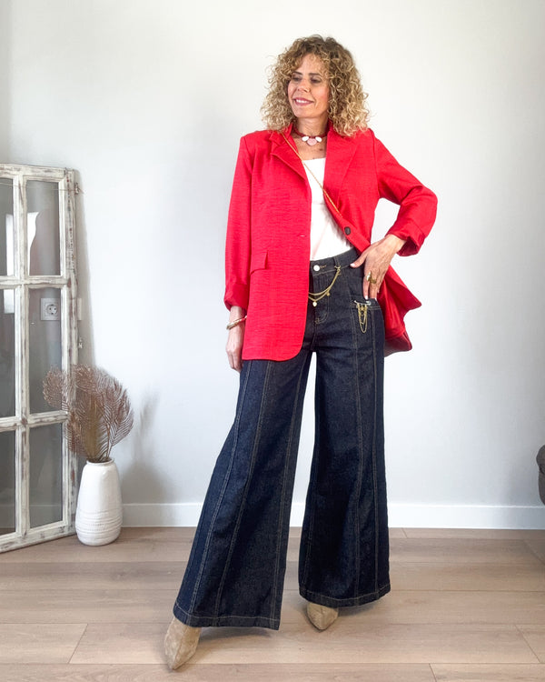 Blazer roja oversize