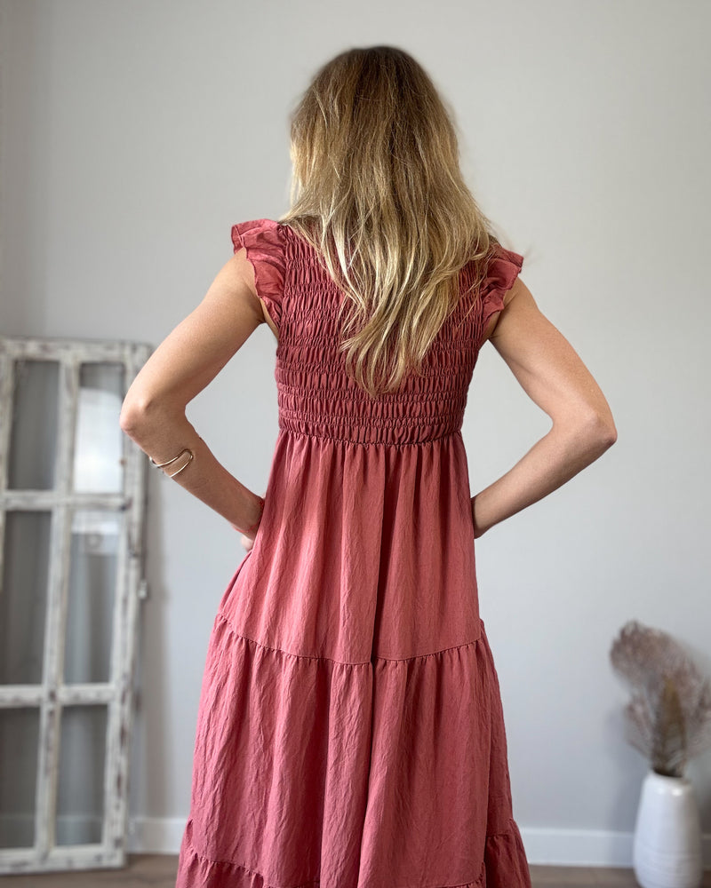 Vestido rosado engomado