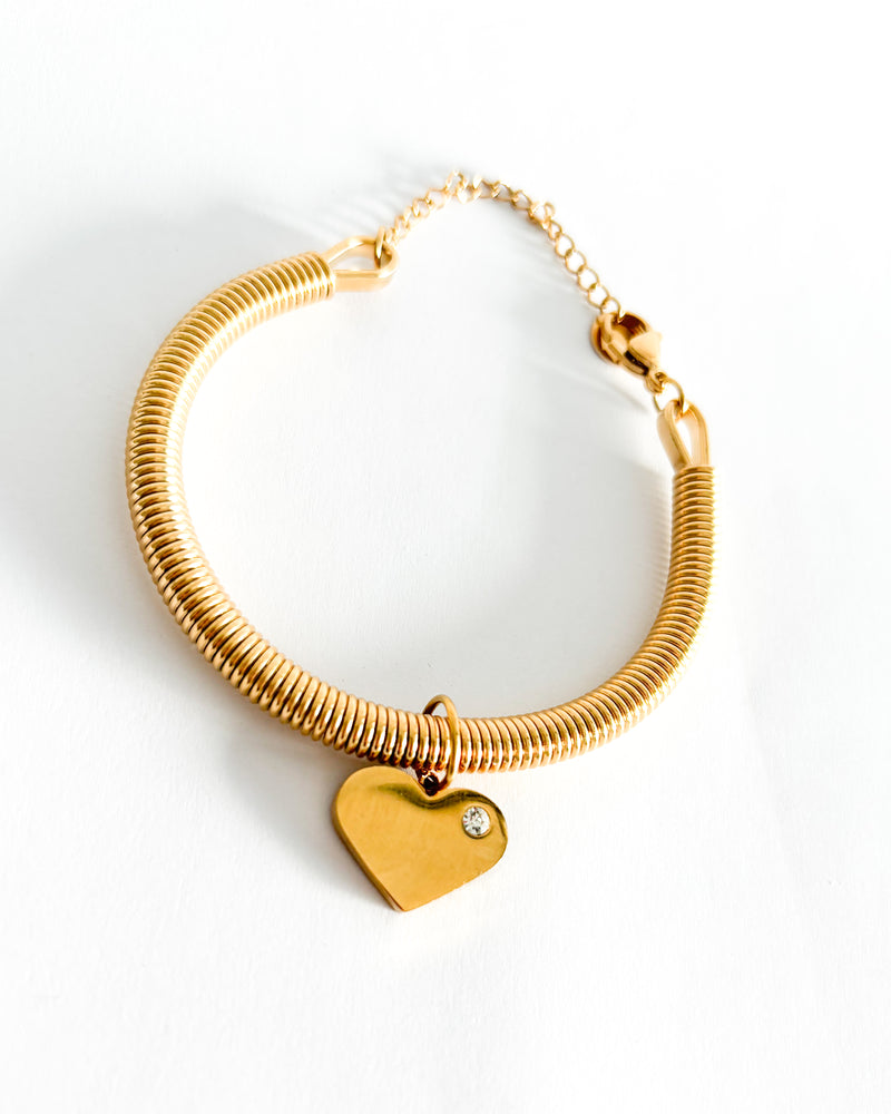 PULSERA RIGIDA CORAZÓN