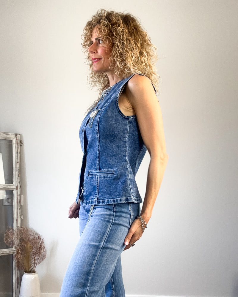 Chaleco vaquero Denim mujer