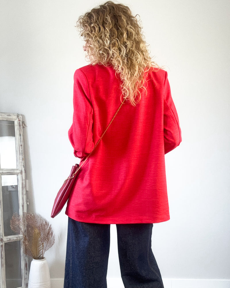 Blazer roja oversize