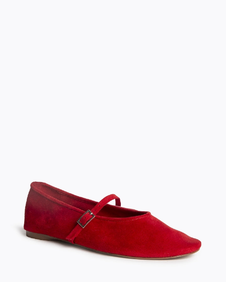 Zapato Merceditas rojo primavera