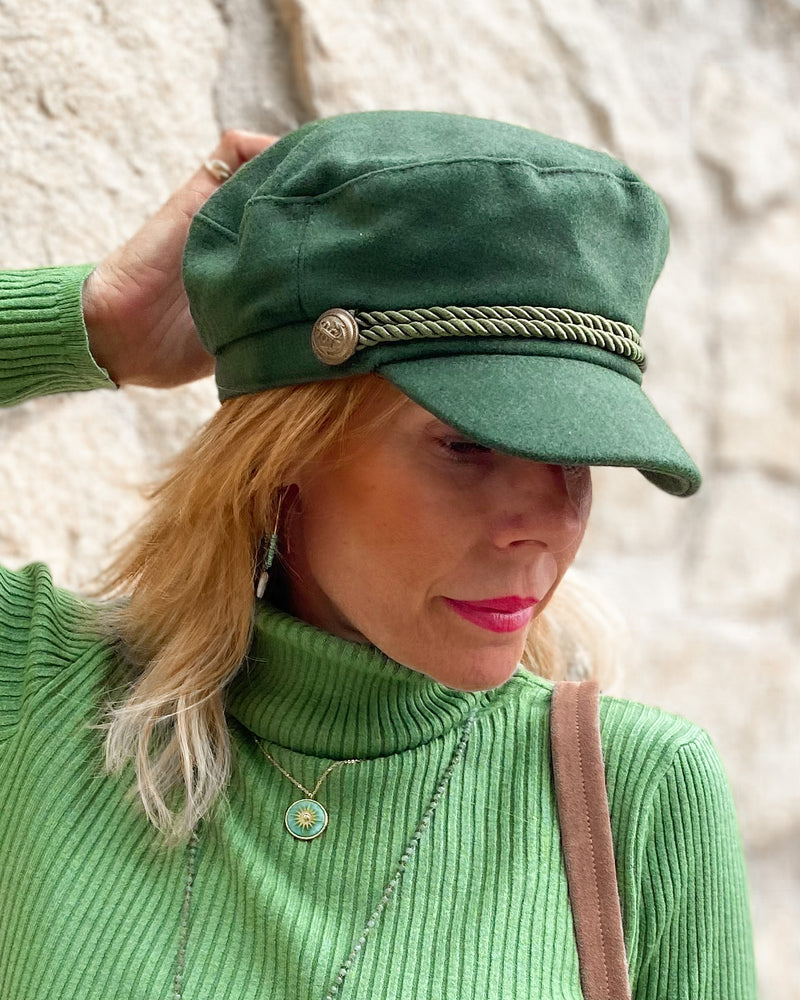 Gorra verde militar – Generación Cuarenta - Tienda online ropa mujer